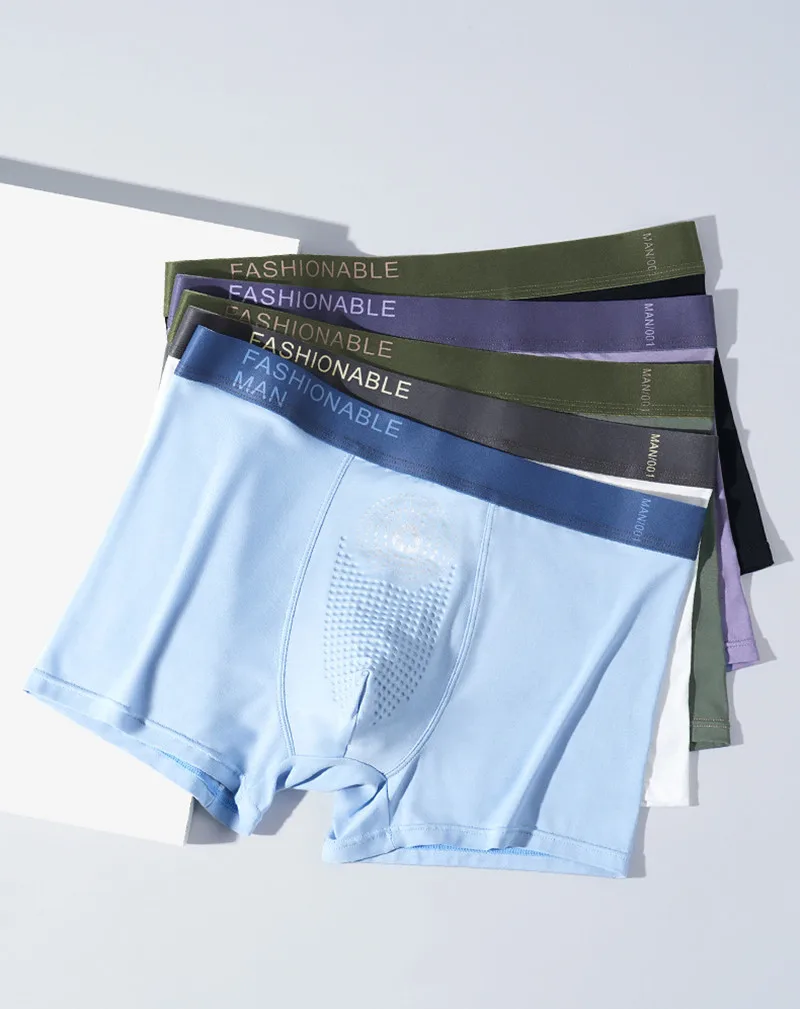 Men's modal boyshort comfortable seamless boxers 4-piece combination