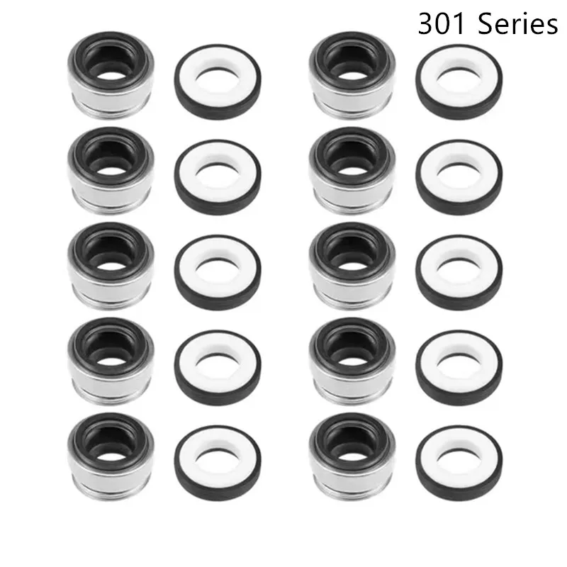 301 Series Fit 8 10 11 12 13 14 15 16 17MM Water Pump Mechanical Shaft Seal for Circulation Pump 10PC water pump accessories