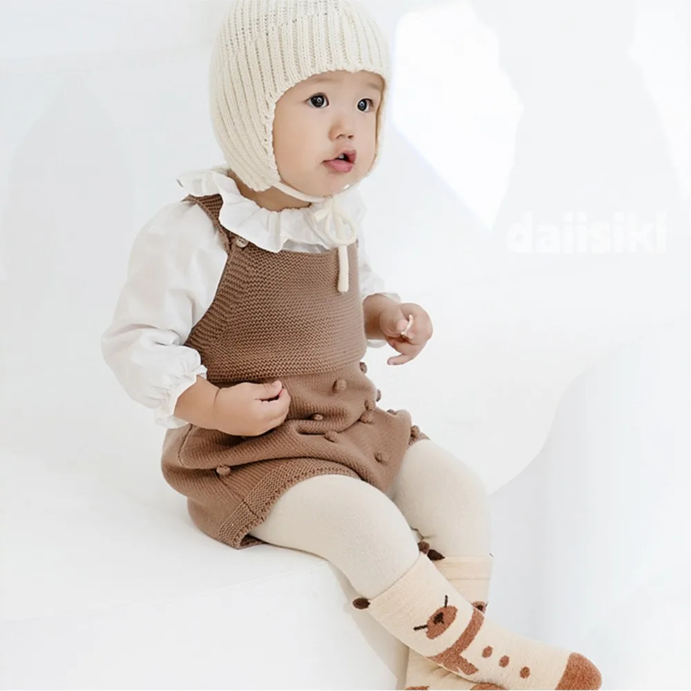 3 Pairs Baby Socks Autumn Winter Coral Fleece Thick Warm Cartoon High Tube Socks Newborn Non-Slip Floor Terry Socks