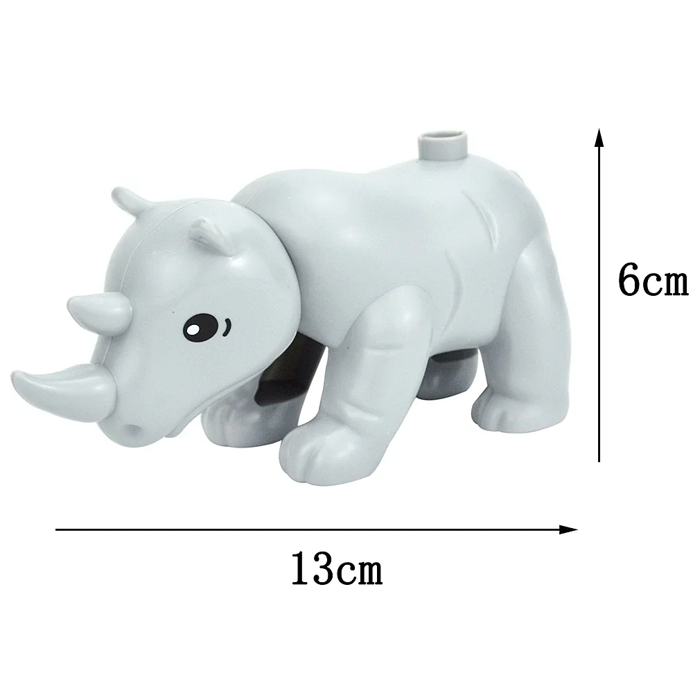 Bulk Large Animal Building Blocks Set - Farm & Zoo Creatures Toys
