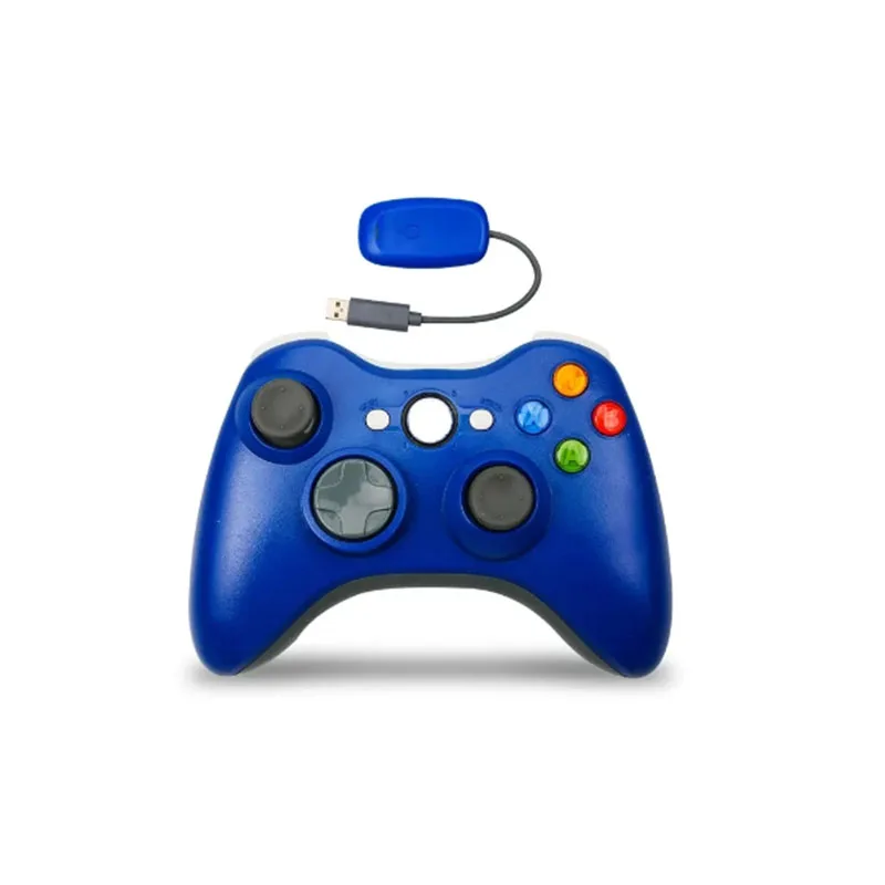 Фото Беспроводной контроллер 2,4G для Xbox 360, контроллер Joypad, игровой пульт дистанционного управления, геймпад, джойстик с ПК-приемником №2