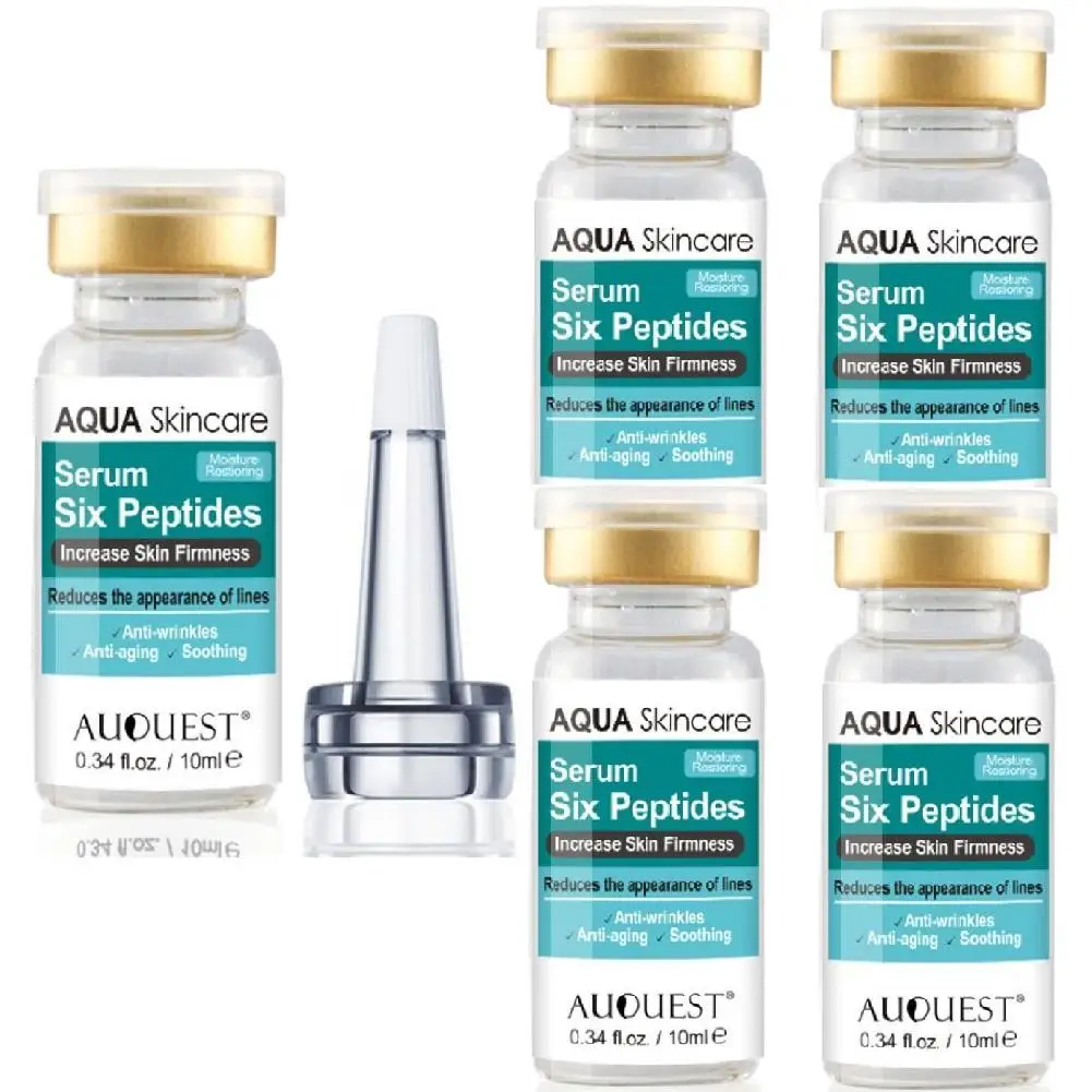 

5pcs/Lot Face Serum Six Peptides Anti Wrinkles Serum Facial Anti Aging Hyaluron Acid Essence Moisturizing Facial Skin Care