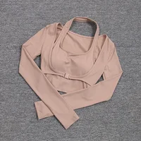Hanging Neck Yoga Suit Slimming Sports Workout Women Sexy Outdoor Tennis Tops Underwear - Image 5