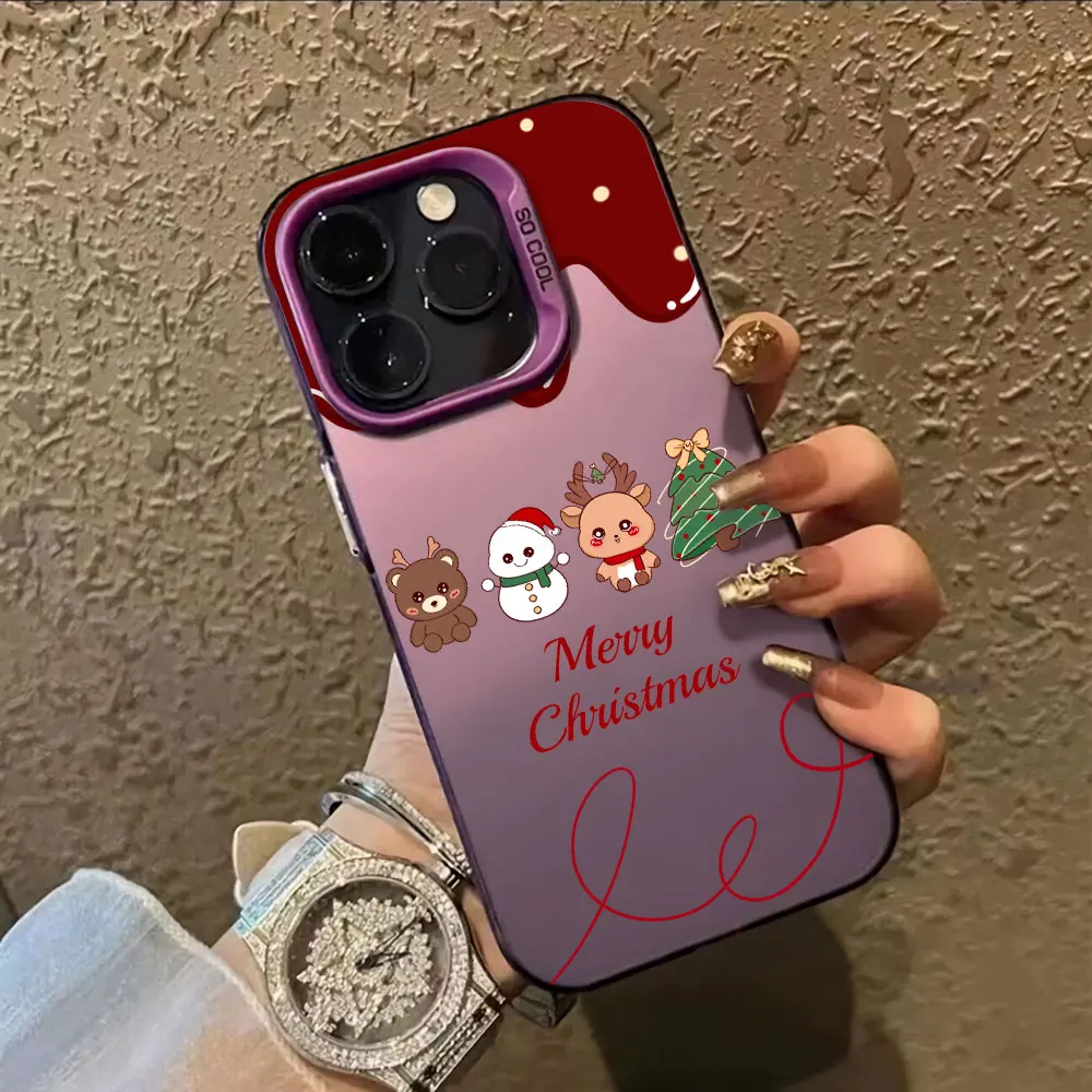 Luxury Silver IMD Shockproof Christmas & New Year Printed Phone Case
