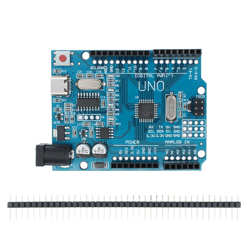 Development Board UNO R3 CH340G+MEGA328P SMD Chip 16Mhz For Arduino UNO R3 Development Board USB CABLE ATEGA328P One Set