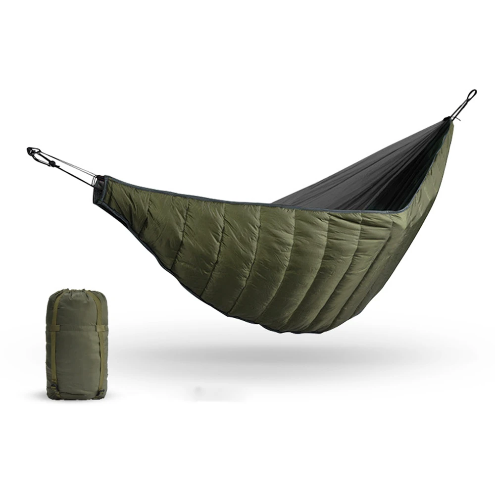 Portable Multifunctional Winter Windproof Warm Sleeping Bag Hammock Outdoor Camping Hammocks Swing Cotton Underquilt Warm Cover