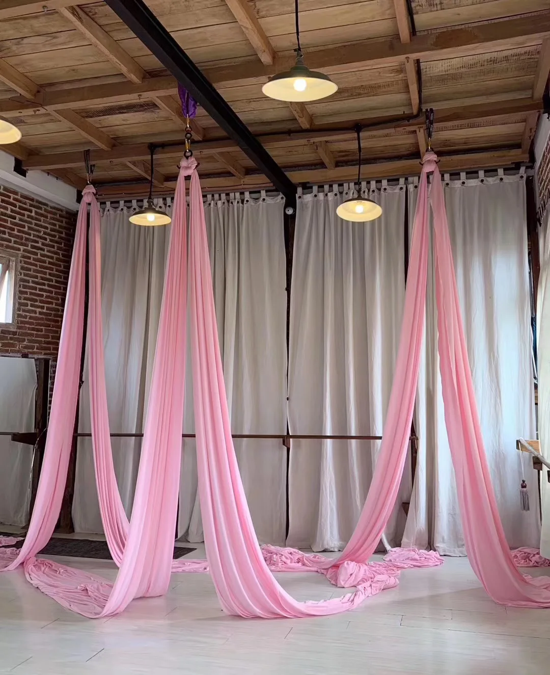 Fly Aerial Silks 16Yards/14.7m for Home Yoga Sling Straps Antigravity Aerial Yoga Indoor Swing