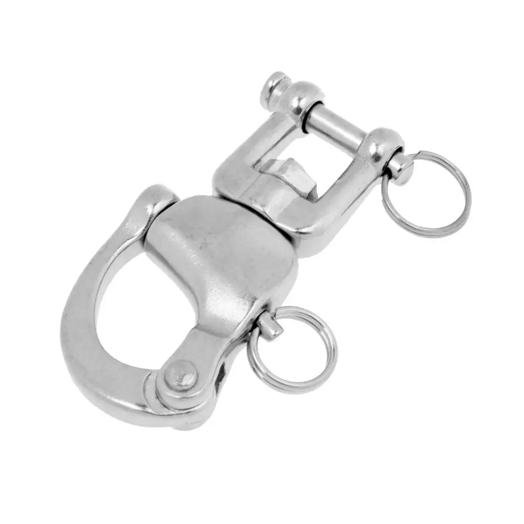 

Marine Boat Stainless Steel Swivel Eye Jaw Snap Shackle Sailboat
