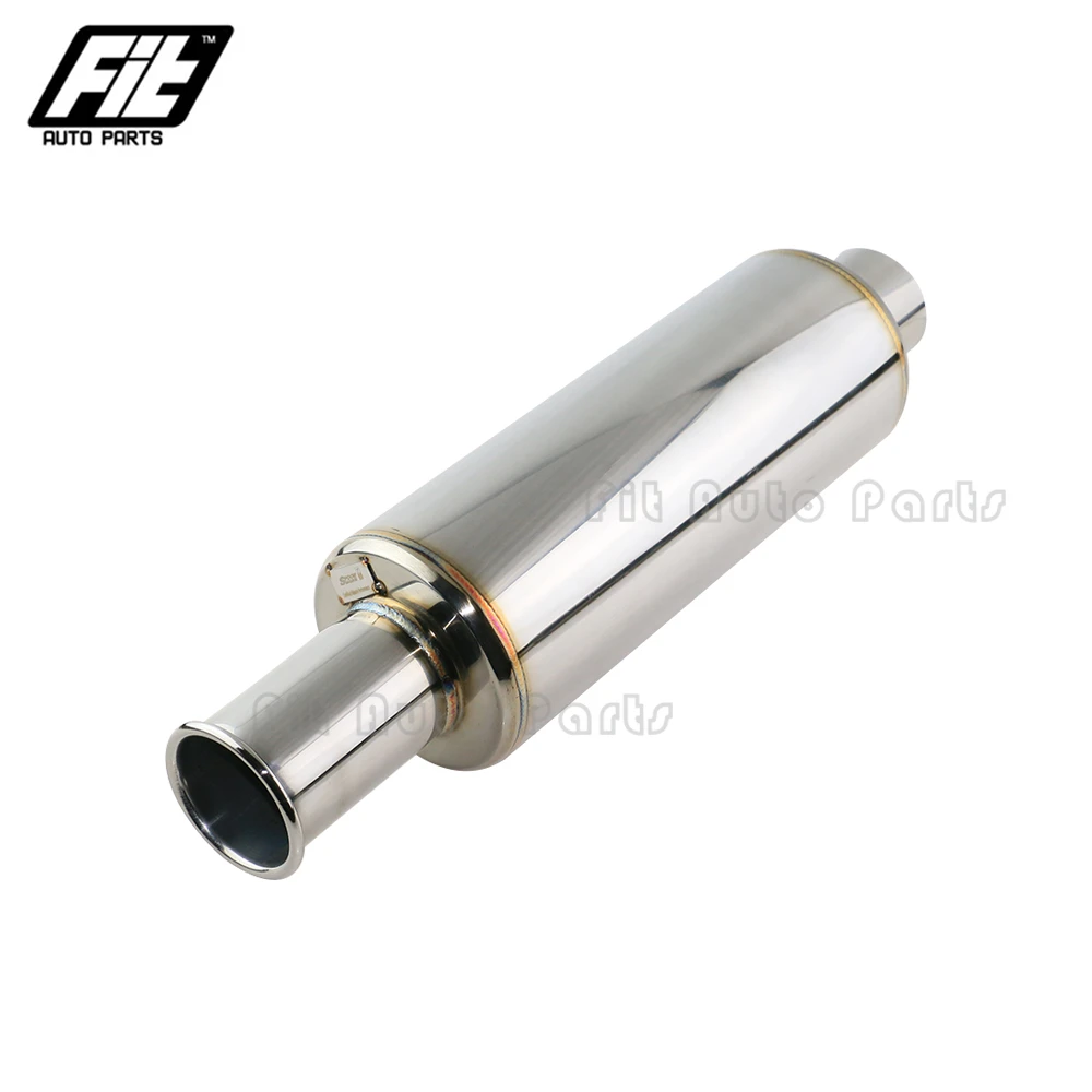 Fast Shipping Exhaust Muffler Pipe Car Resonator 63mm Race Spoon Plate
