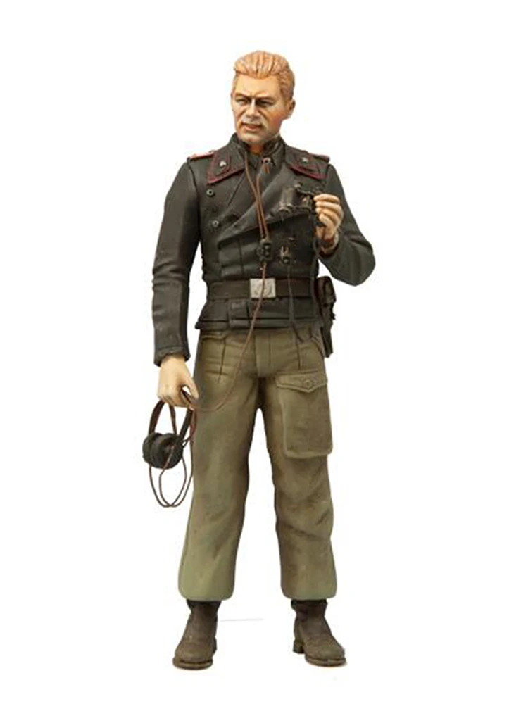 Neuer unmontierter 1/16 MAN Crew 1944 Soldaten-Harzbausatz, DIY-Spielzeug, unbemaltes Harzmodell