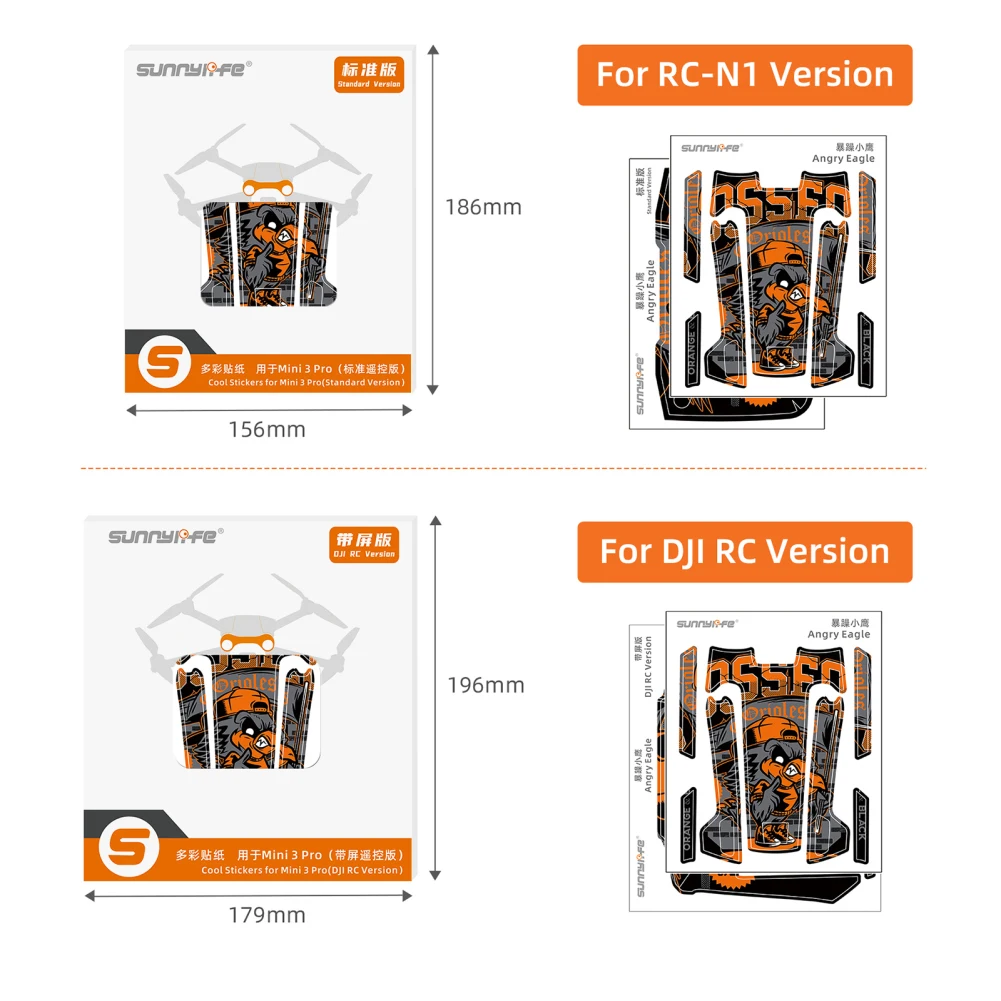 Protective Film Stickers Cratch-proof Decals Compatible Dji Mini 3 Pro Dji Rc/n1 Drone Body Remote Control Accessories