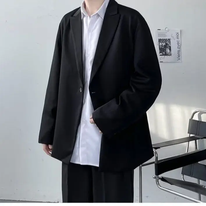 남성용 다용도 솔리드 캐주얼 루즈 포켓 재킷, 단추 코트, 소년 캐주얼 포켓 목욕, 가을 겨울