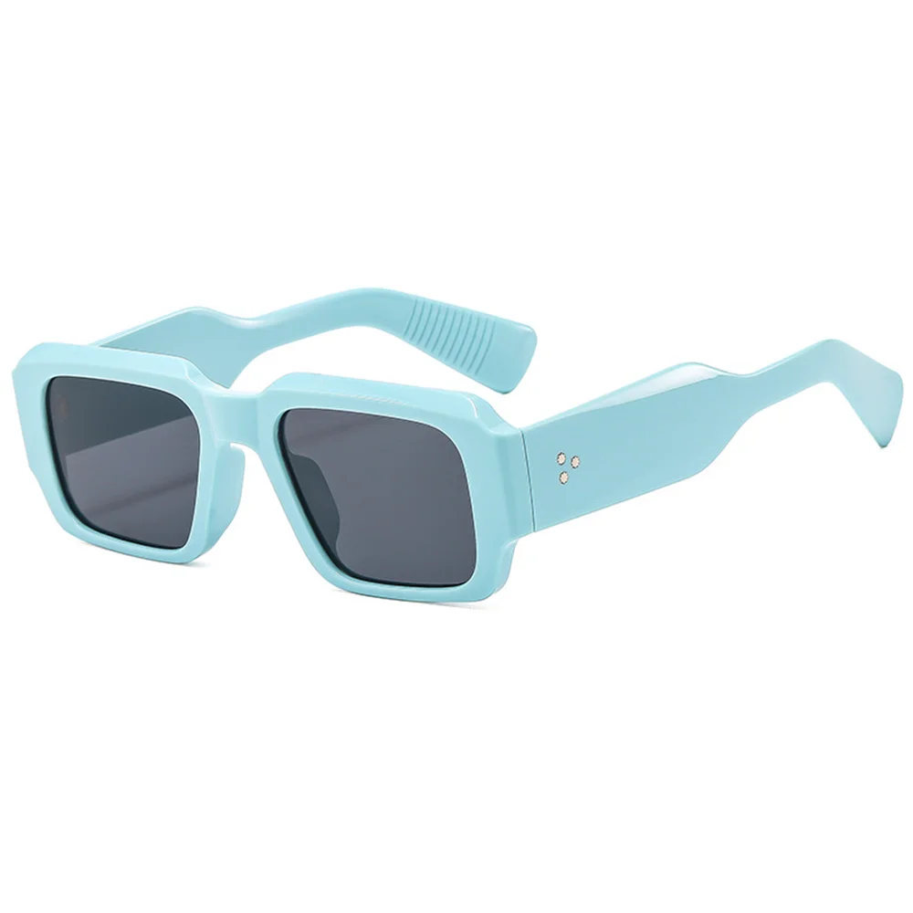 Male Vintage Fashion Small Rectangle Sunglasses Hip Hop Shades Square Sun Glasses Black Shades Lady 50s Jeff Eyewear Unisex