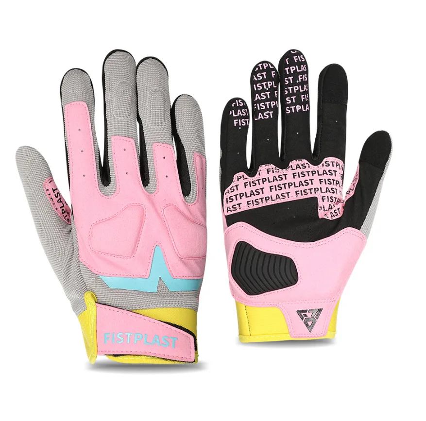 Sport Gloves fistplastTouch screen Macron four-color off-road motorcycle bicycle wear-resistant long finger gloves outdoor riding non-slip gl