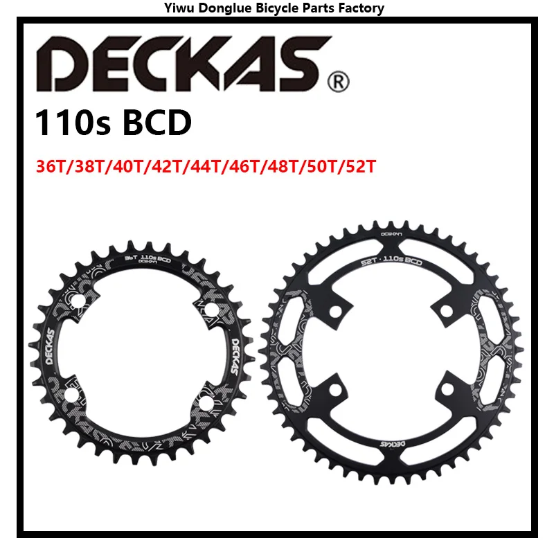 Deckas-ロードバイクチェーンリング,36t,38t,40t,42t,44t,46t