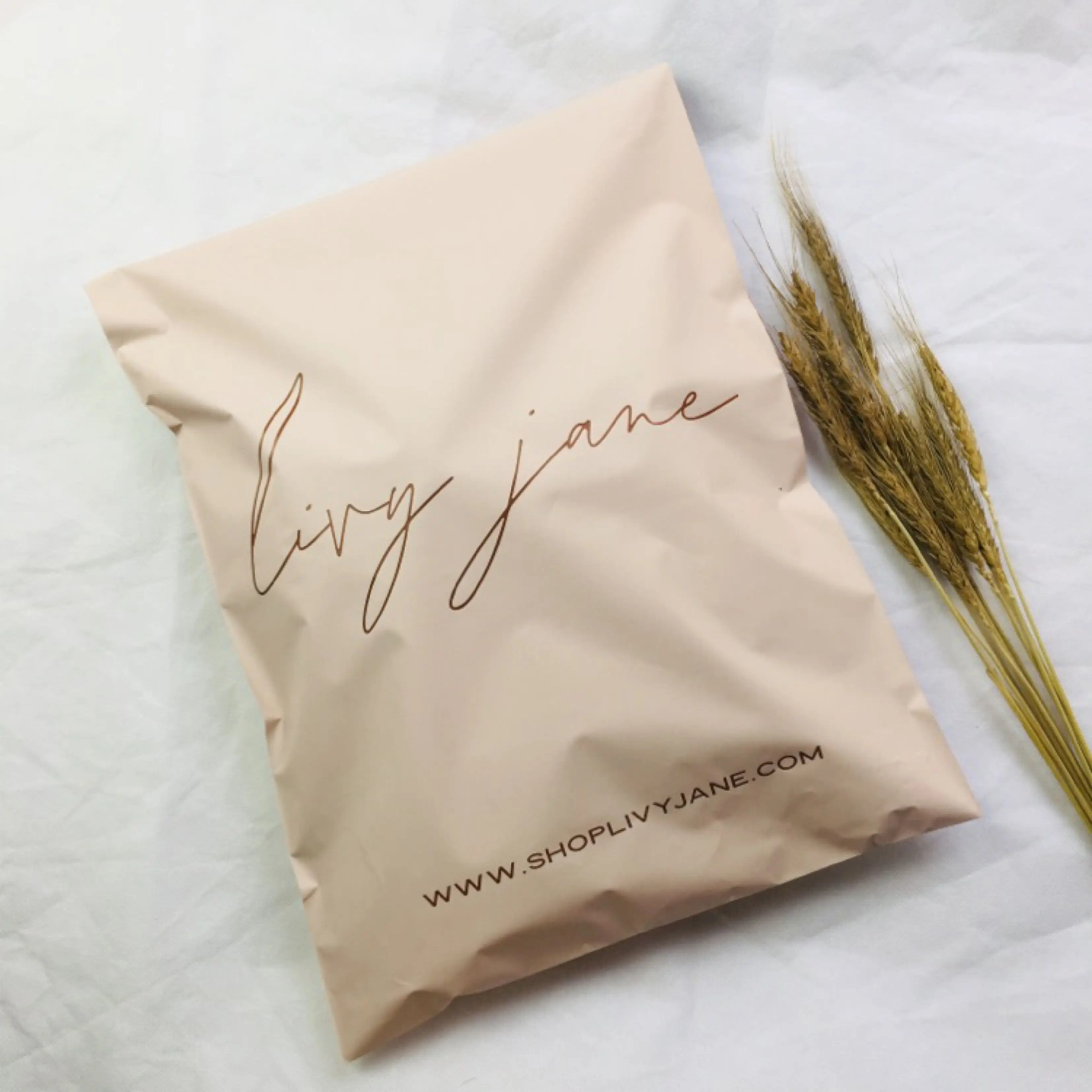

popular biodegradable matte peach custom logo shipping bags poly mailer bags courier bags with logo for clothing