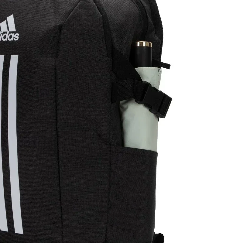 Adidas POWER VII Multifunctional Backpack Backpack Schoolbag Polyester Classic Stripes Simple Matching Men and Women