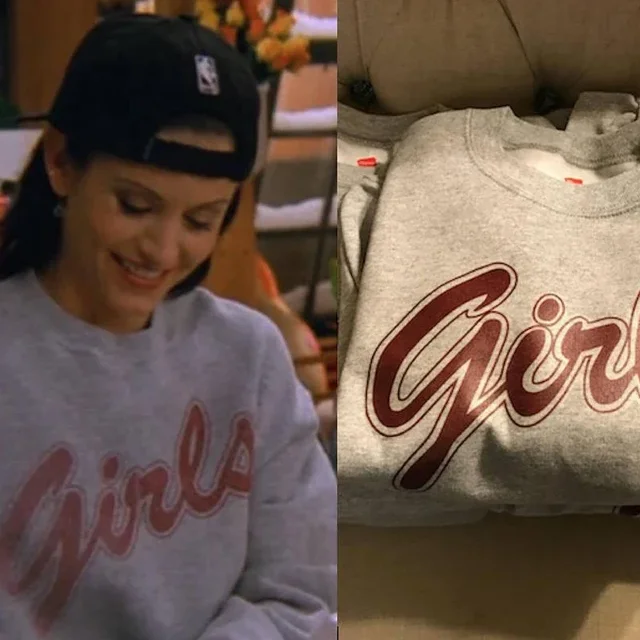Rachel Friends GIRLS Crewneck Sweatshirt Women Friends Tv Show 90s Retro Hoodies Monica Gellar Pullover Clothes Sweatshirts 1