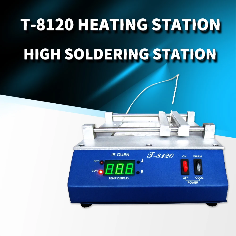 

PUHUI T-8120 Preheating Oven T8120 Preheating Plate Infrared BGA Rework Station IRDA Weldering Station Kit Soldering Station