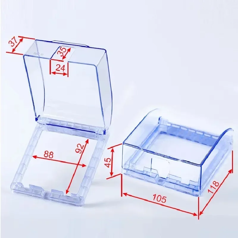 Bathroom Kitchen Outdoor Socket Box Cover Protector Universal 86 Type Wall Socket Waterproof Box Plate Switch Protection Cover