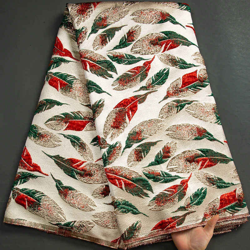 

SJD LACE African Tulle Lace Fabric Satin Nigerian Brocade Gild Jacquard Lace Fabric For Sewing Wedding Party Dress Women A3409