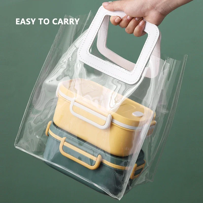 Portable Lunch Box Kids School Office Microwave Plastic Bento Boxes with Compartments Leak-Proof Salad Fruit Food Container Box