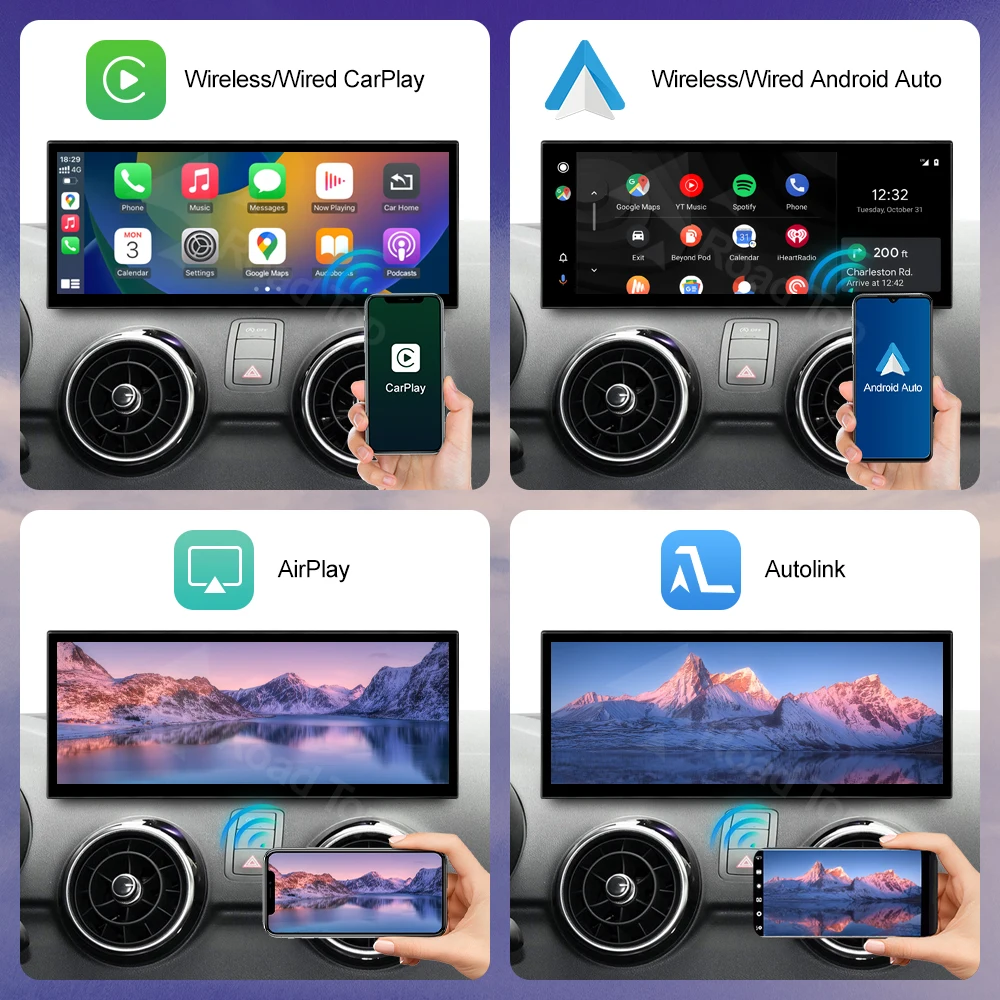 Pantalla táctil Linux Multimedia para coche de 12,3 pulgadas para Audi A1 2012-2018 inalámbrico CarPlay Android Auto Airplay reproductor de Radio para coche 5