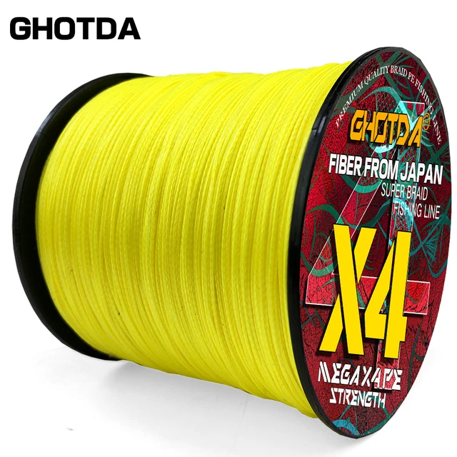 GHOTDA Super Strong Fishing Line 4 Strands Weave 100m Braided Fishing Line  Fishing Carp Japanese Braided