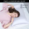 2pcs Satin Silk Pillowcase for Hair and Skin, Coral Pillow Cases Standard Size Set of   Super Soft Pillow Case 6