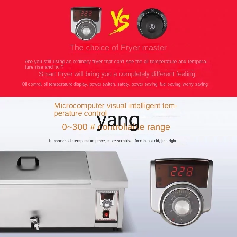 CX Commercial Full-Automatic Fried Chicken Cutlet Equipment French Fries Electric Fryer Single Cylinder Removable