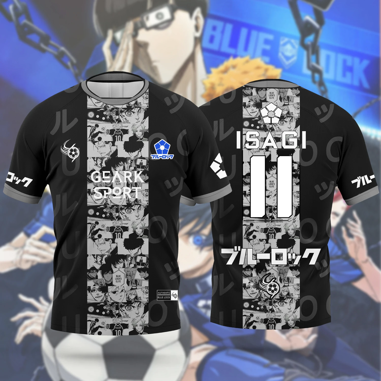 Summer 2026 Anime 'Blue Lock' 3D T-Shirt - Breathable Casual Top