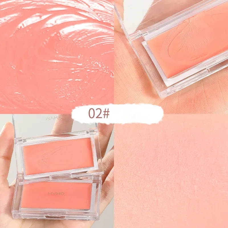 Downycheek Cream Monochrome Blush Paste Mud Woman Peach Purple Cream Blusher