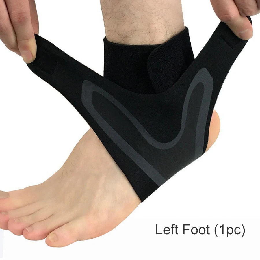 1 Pc Ankle Brace Support Compression Sleeve Elastic Plantar Fasciitis Pain Relief Foot Bandage Protective Wrap Sports Socks