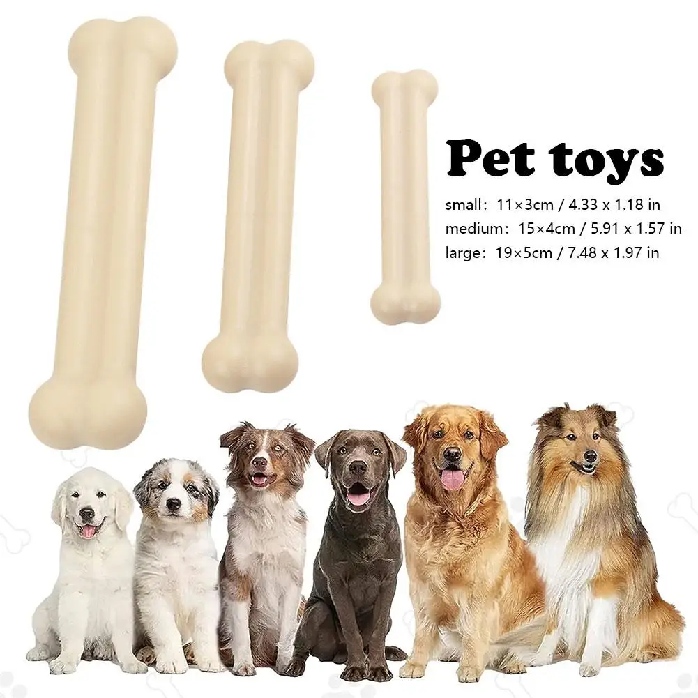 

Pet Chew Bone Toy Plastic Wear Bite Resistance For Small Large Dogs Puppy Toys Pet Chew Dental Cleaning Toy Pet Products X4N2