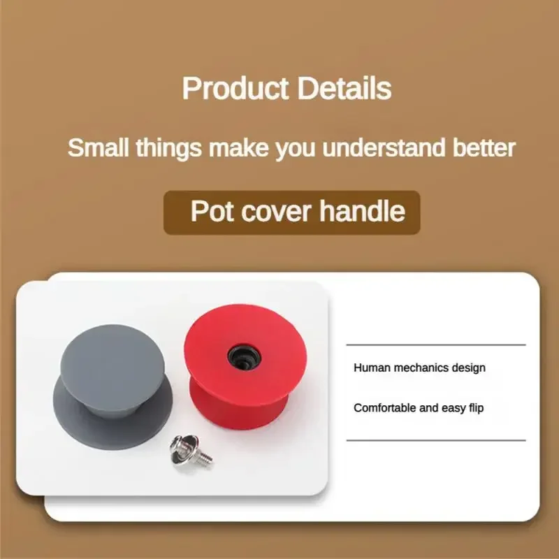 1/2/3PCS Pot Lid Knob Silicone Universal Pot Handle Replacement Kitchen Cookware Cover Knobs for Pan Lid Kitchen Accessories