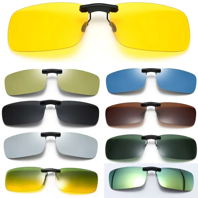 Driving glasses night vision sunglasses polarized sunglasses cycling glasses sports sunglasses Unisex Polarized Clip on Driving Glasses Sunglasses Day Vision UV400 Lens Driving Night Vision Riding Sunglasses Clip Eyewear