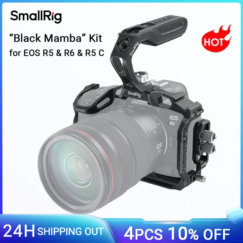 SmallRig Black Mamba EOS R5C RCamera Cage with Cable Clamp and Top