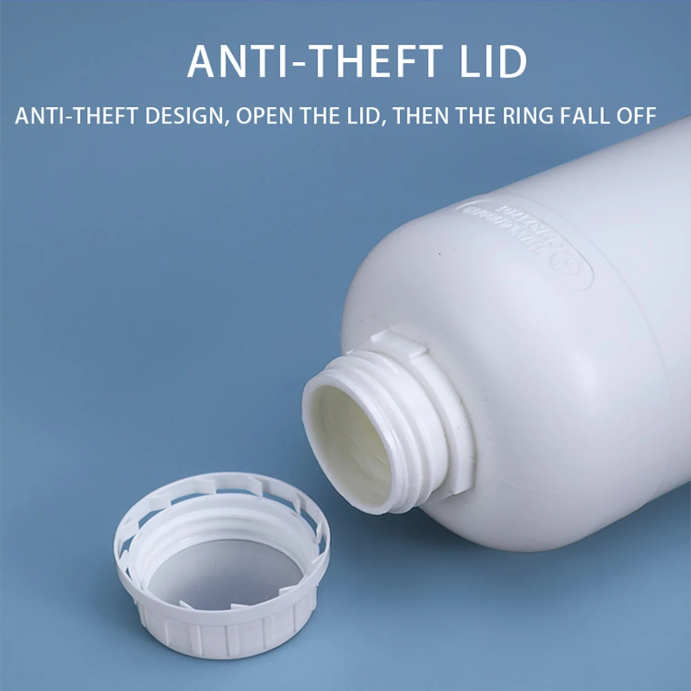 Empty Round HDPE Bottles 50ml 100ml 200ml 250ml 500ml 1000ml for Chemical Resistance Lab Science Container plastic storage bottle