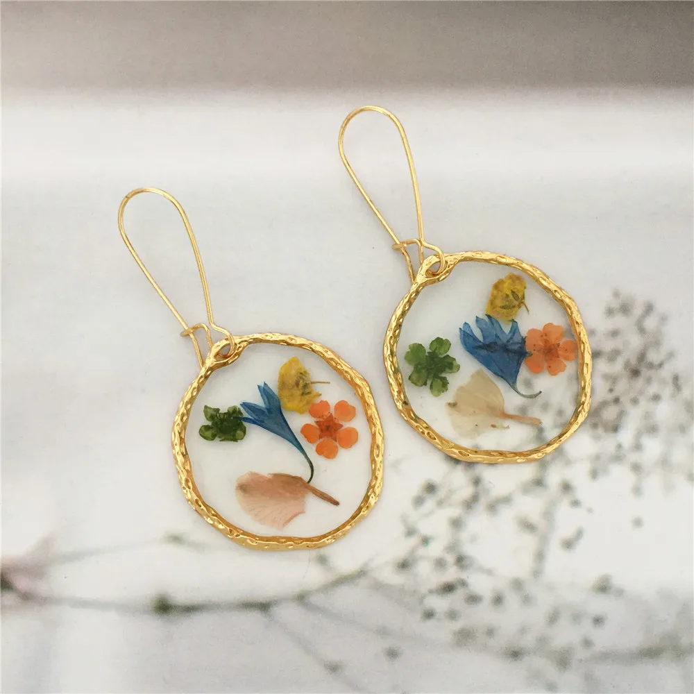 2 Orecchini A Goccia Grandi A Forma Di Fiore Oro – Boho Chic, Leggeri, Per Donne E Ragazze, Accessorio Elegante - 2