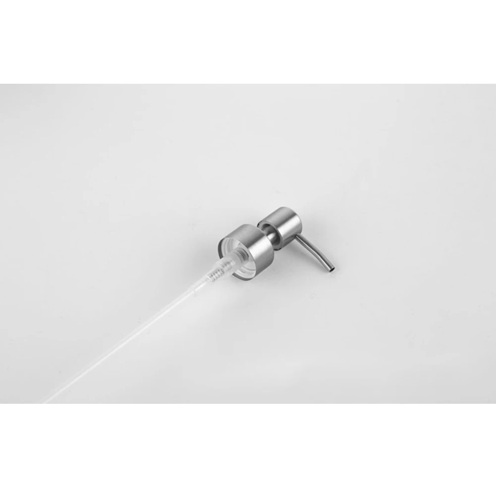 Pressure Nozzle Pump Head Home Bathroom Efficient Hand Pump Kitchen Replacement Soap Dispenser Stainless Steel 5