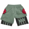 Anime Compression Shorts Sportswear Men GYM 2 In 1 Double Layer Shorts Training Workout Male Fitness Performance Sport Shorts 2