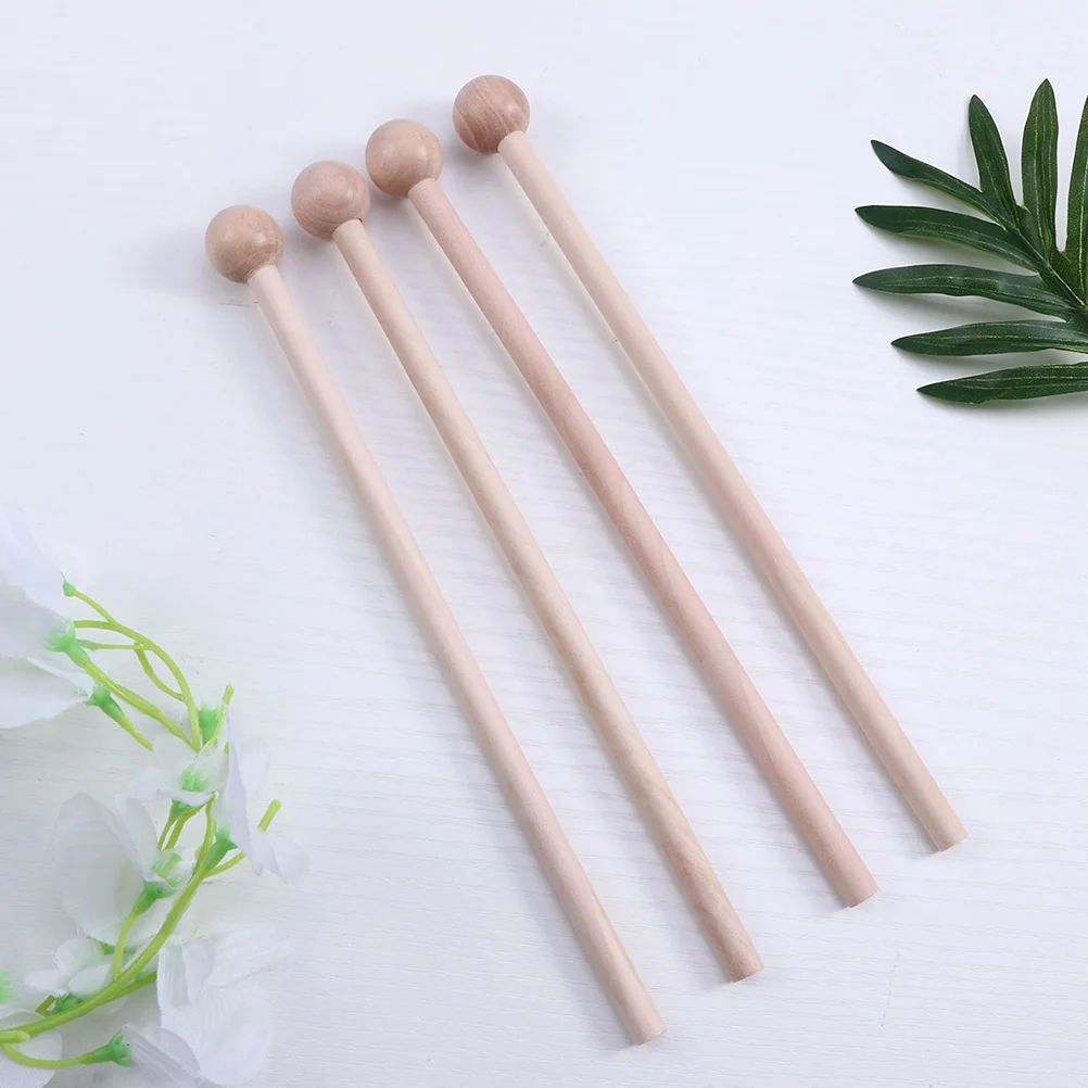 Wood Mallets Xylophone Drumsticks Glockenspiel Mallets Drum Sticks Percussion Instruments Musical Instruments Rhythm 12Pcs