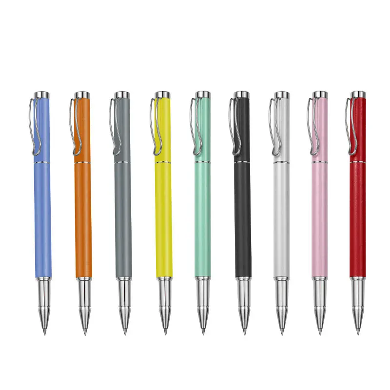 

9Pcs High-end Gel Pens Metal Signature Pen Gift Pens Business Students School Office Supplies Wholesale