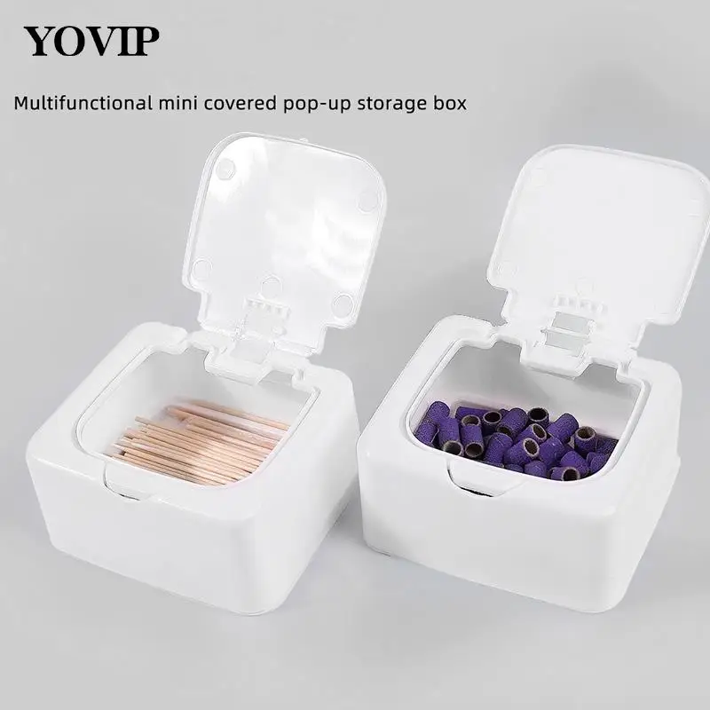 

Ящик для хранения с выдвижным окошком, настольный органайзер для ватных палочек, небольшой классификатор предметов, ящик для хранения