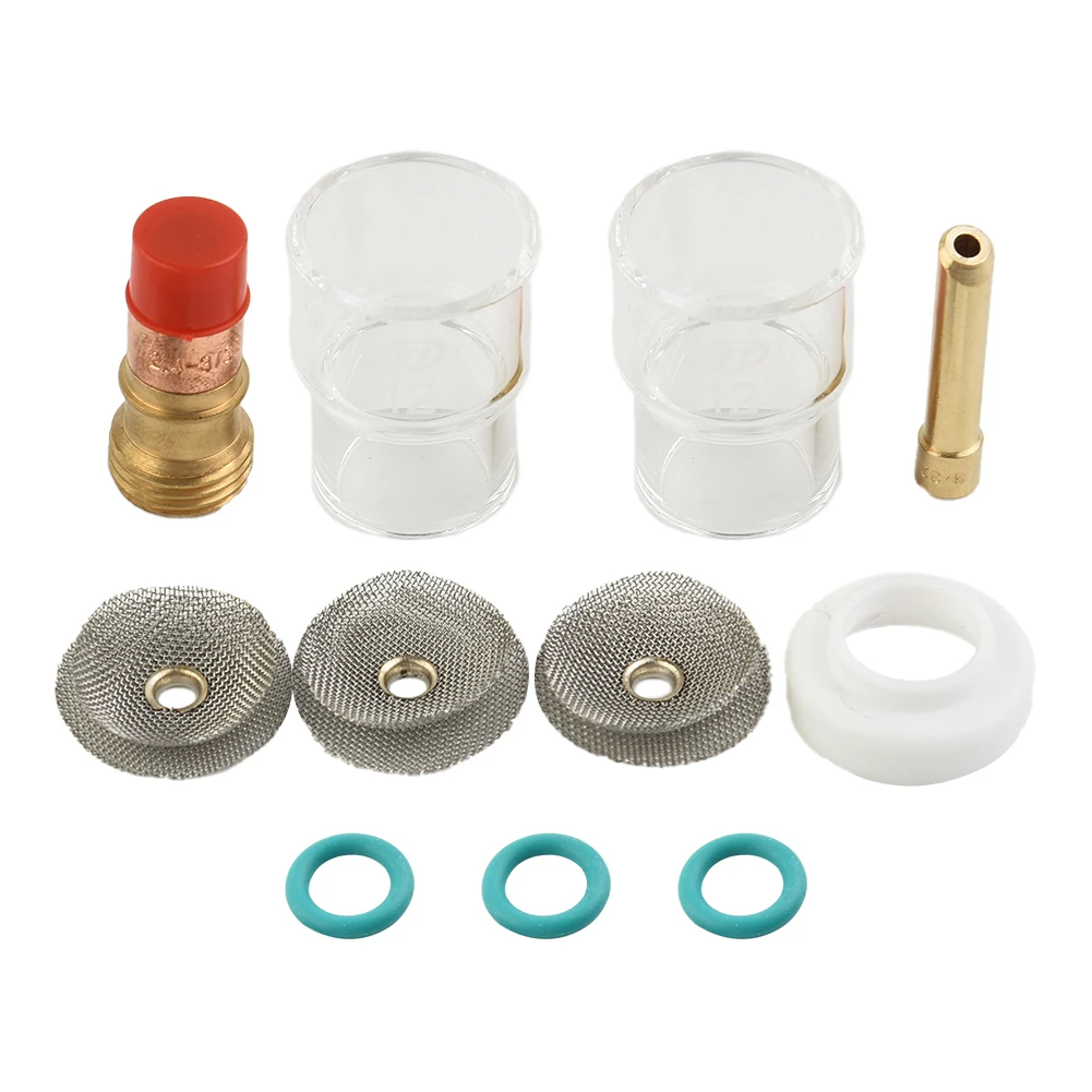 

TIG Torch Set Suitable for WP 17/18/26 Torches Durable and Easy to Install TIG Welding Torch Kit with Gas Lens and Collet
