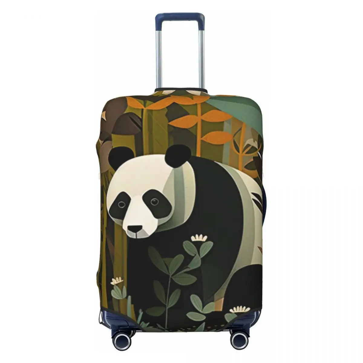 Panda Suitcase Cover Modern Art Cruise Trip Protection Vacation Elastic Luggage Accesories