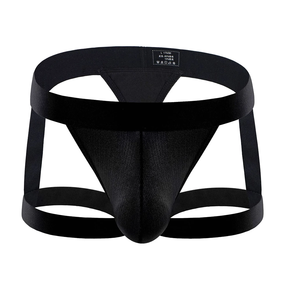 

Men Jockstrap G-String Leg Strap Underwear Elastic Strap Thongs Sexy Underpants