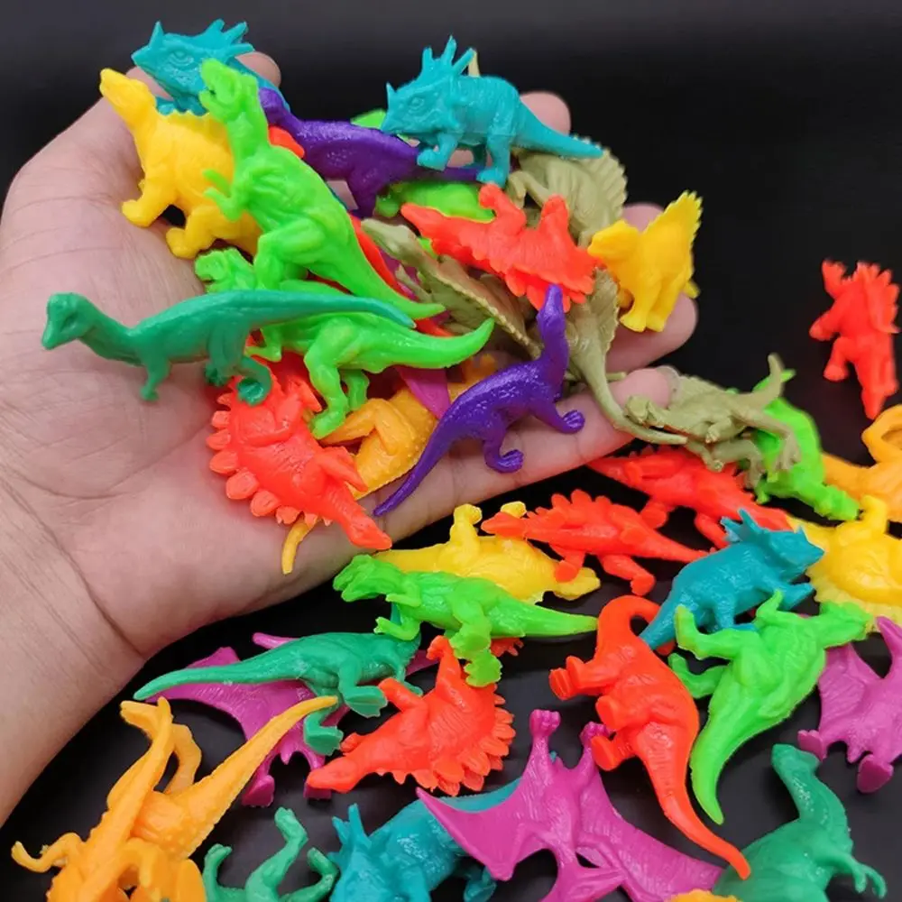 

Модель светящегося Мини-Динозавра 20 шт./набор, детская развивающая игрушка, милые фигурки животных для мальчиков, Рождественский подарок