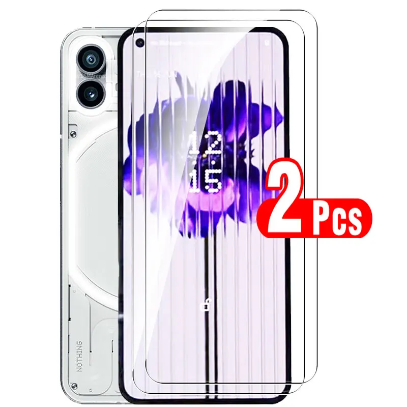 2Pcs Full Cover Screen Protector Tempered Glass For Nothing Phone (1) Nothingphone One Phone1 Smartphone Protection Films 6.55In