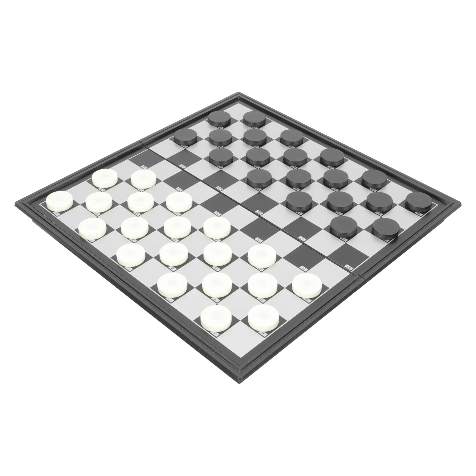 

Checkers Entertaining Toys Trainer Party Board Game Folding Draughts Checkerboard Classic Training Props Kids Mini